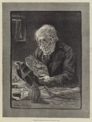 Czyszczenie starego zegara na Nowy Rok